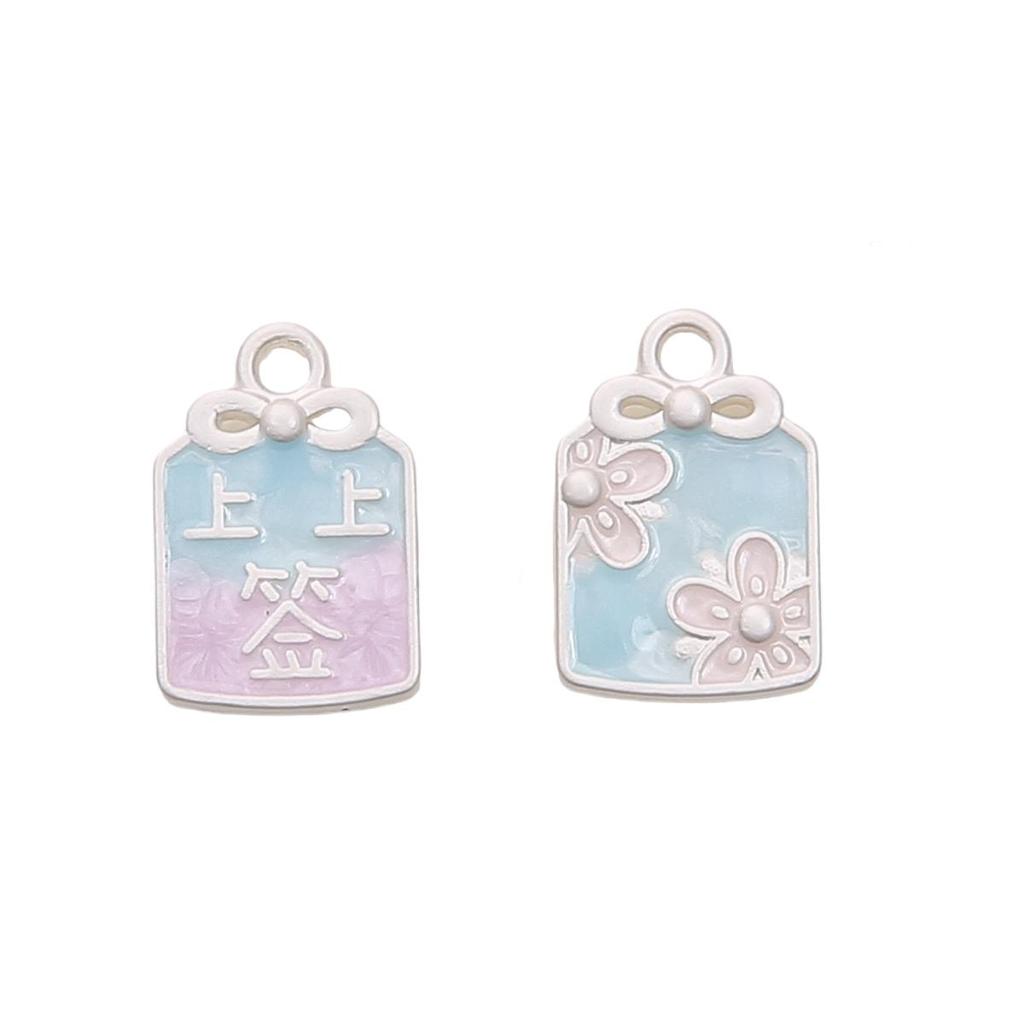 1pc/bag Alloy Matte Dripping Oil Pendant DIY Bracelet Necklace Earrings Jewelry Accessories