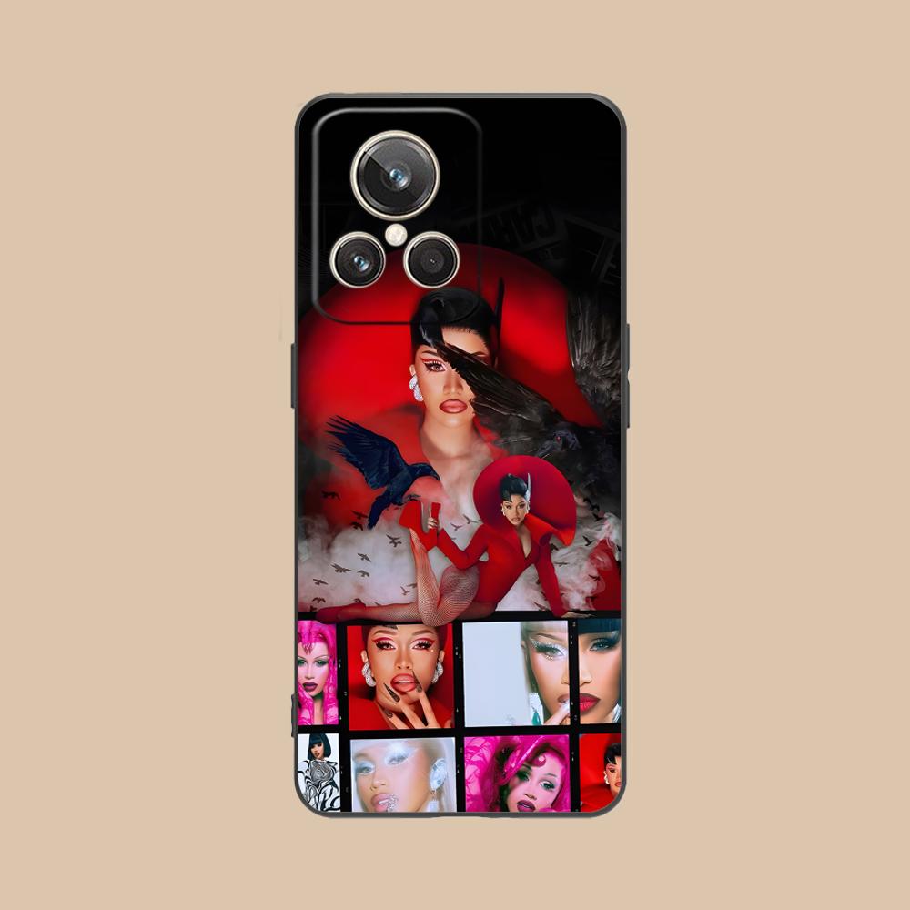 Cardi B Matte TPU Mobile Phone Case for Realme 15 14 13 12 11 10 9 Pro Plus T i Lite 5G Colorful Printing Cover