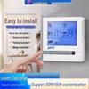 Four-Pipe Central AC LCD Thermostat Fan Coil 3-Speed Control Panel & Universal Handheld Remote
