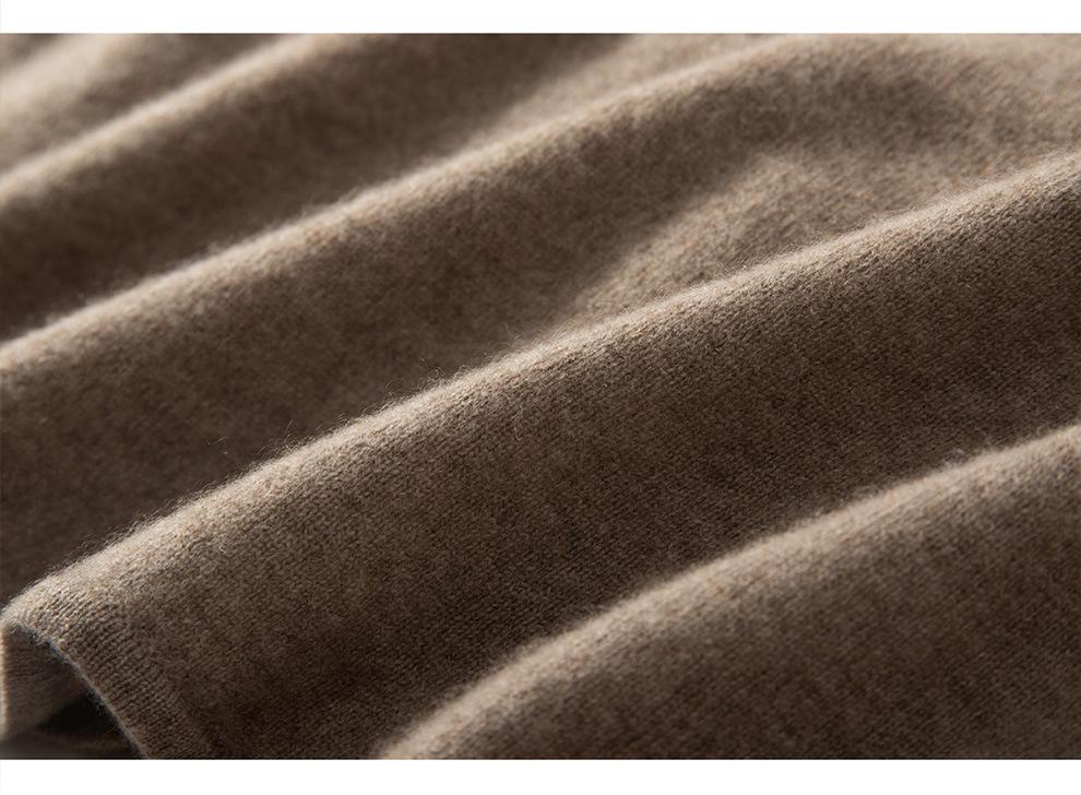 Women's 100% Pure Cashmere Button-Up Shoulder Warmer - Soft, Smooth, Solid Color Knit for Autumn & Winter with Half-High Collar