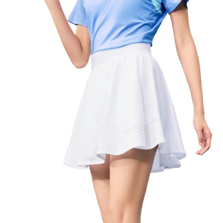 Mizuno Outdoor Solid Color Breathable Quick-Dry Skirt Women Skirts White 72CD33Z1