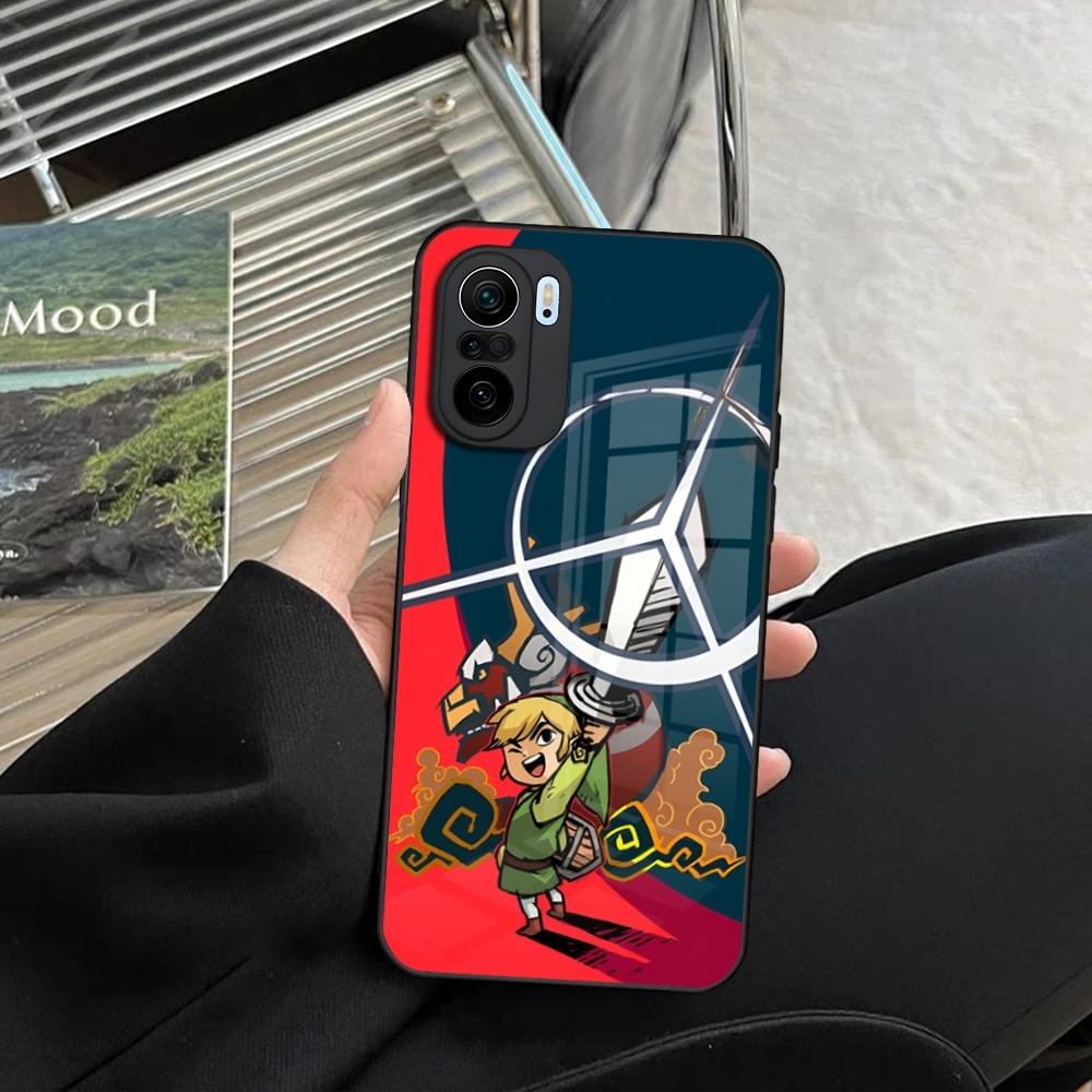 Cartoon Anime Game Z-Zelda Phone Case for Xiaomi 14 13 12 11 13t 12t 11t POCO M6 M5 X6 X5 F6 F5 Ultra Pro Lite 5G toughened glas