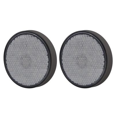 Aoling Reflector, Round, Red, Motorcycle, Car, Truck, Tractor, Bicycle, Universal, Clear Lens, Compatible with