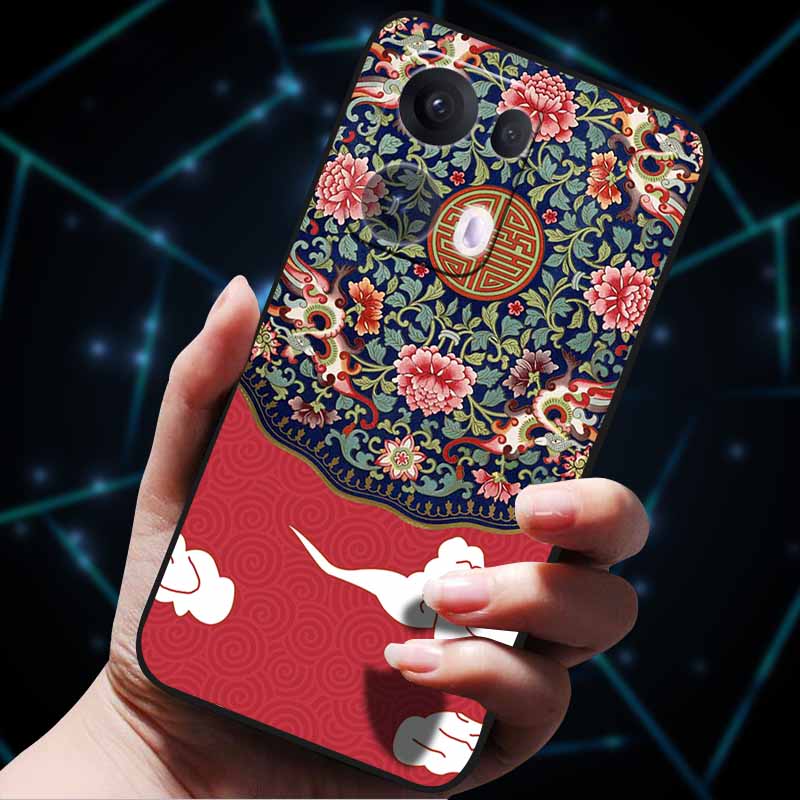 3D Flowers Emboss Fundas For OPPO Reno 13 Reno13 Pro 13F 5G Case Soft Silicone Phone Case for OPPO Reno13 Pro Back Cover Coque