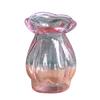 Mini Vaso de Flores de Vidro Vaso DIY Móveis Brinquedos Casa de Boneca Acessórios em Miniatura