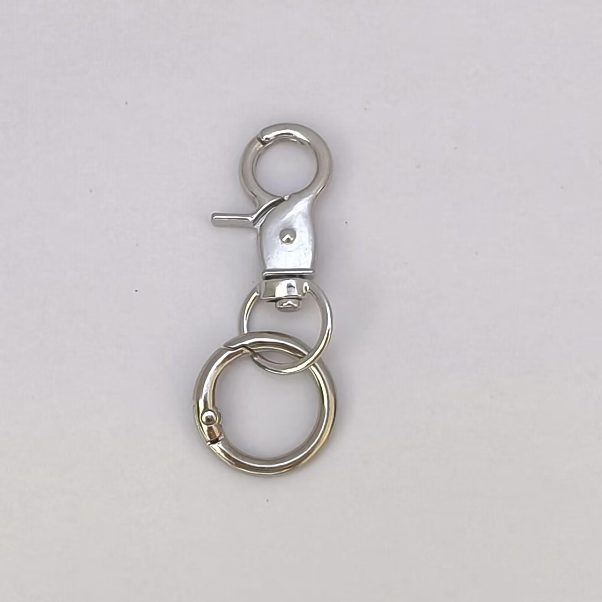 

Цинковый сплав, гальванизированный карабин-лобстер, пружинная пряжка, кольцо для ключей для DIY брелоков, кукол, ювелирных изделий и аксессуаров для сумок.