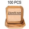 Large Air Fryer Disposable Paper Liner 23cm Non-stick Airfryer Parchment Special Baking Paper for 3-10QT Cooking/Steaming Basket