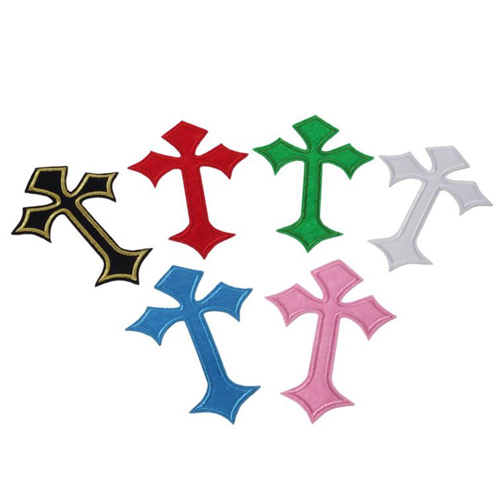 22pcs 7.6*10.7cm Cross Embroidered Patches Personalized Sew On Patches  for Hair Accessories