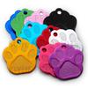 20Pcs PAW Shape 3D Exquisite Personalized Pet Dog ID Tags Custom Engraved Name Phone No. Cat For Dog  Pet Accessories