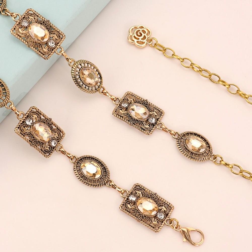 Metal Rhinestone Belly Belts Colorful Y2K Waistband Retro Women Waist Chain  Decorative Jeans