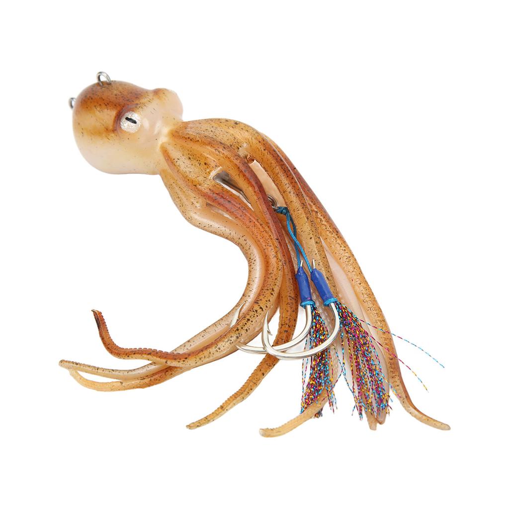 Simulation Squid Jigs Fishing Octopus Lures Lifelike Octopus Jig for Saltwater Ocean Fishing with