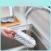 Cup Sided Double Cleaner Brush With Suction Base For Glassware And Dish Cleaning