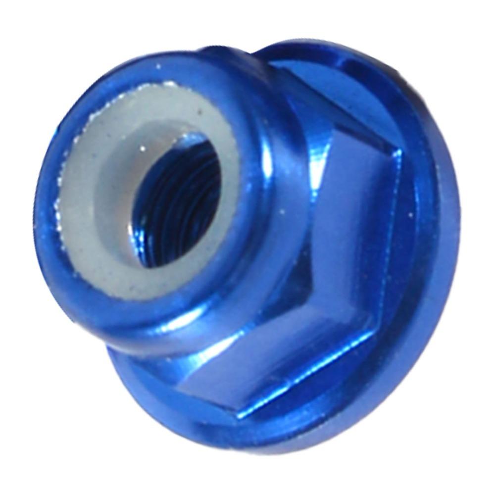 10 pcs M3 / M4 Thread Size Nylon Insert Self-Locking Nuts Aluminum Alloy Nylon Insert CNC Lock Nuts with Flange Hex M4