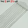 12Pcs/Pack 40cm White K Clasp Necklace Charm Chains For DIY Jewelry Findings Making Materials Accessories Wholesale