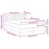 Box Spring Bed with Headboard Pink 200 x 140 cm Velvet