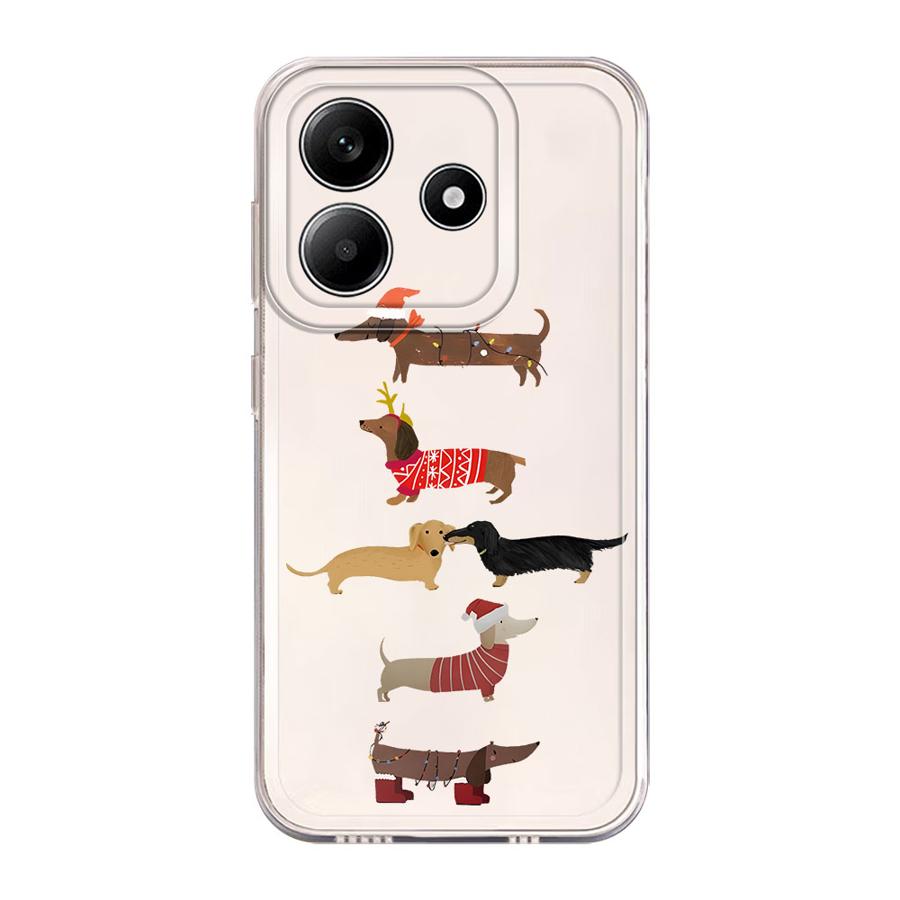 

Мультяшный Чехол Собака Кошка для Xiaomi Redmi Note 14 Pro Plus A4 10S 11S Note 13 9 10 12 12S 11 14C 13C Мягкая Крышка для Телефона Redmi Note 12 4G