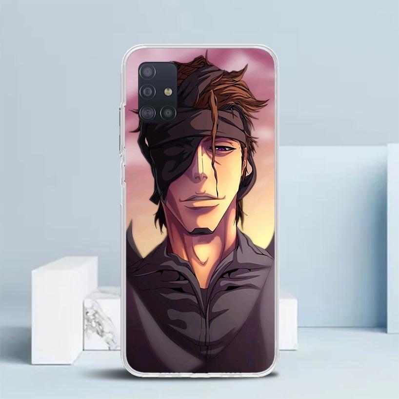 Aizen Sousuke Bleach Phone Case For Samsung Galaxy A52 A32 A22 A12 A51 A50S A30S A10S Note 20 Ultra 10 S10 Plus A31 A20 A71 A72