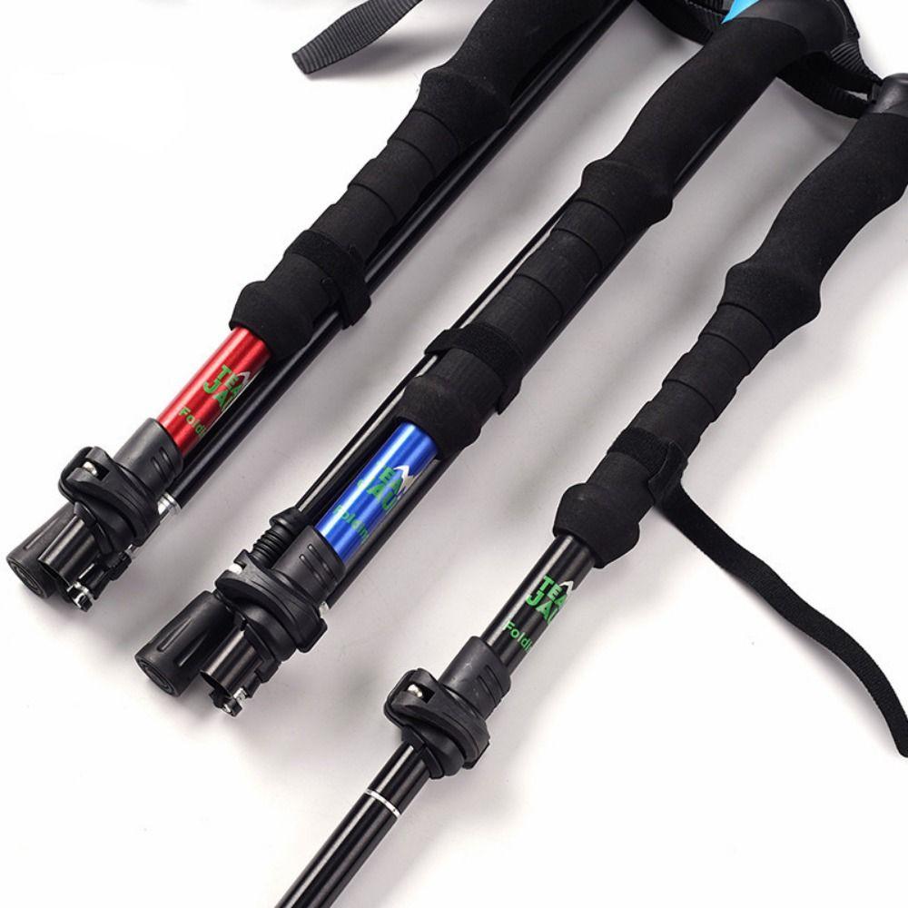 Quick Adjustable Locks Outdoor Trekking Poles Aluminum Walking Sticks Wading Staff Women