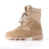 Vanntette utendørs sko med snøring Pustende lerret Kamuflasje Taktisk kamp Desert ankelstøvler menn Boots
