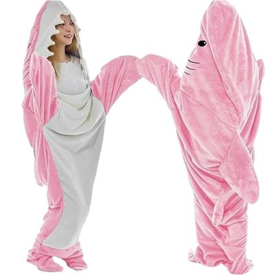 Formemory Saco de Dormir Kigurumi Tubarão Fofo Flanela Macia e Clima Frio Leve e e Pijama de Inverno Um Pijama, Pijamas, Confortável,