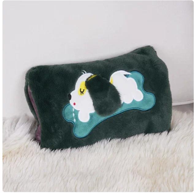 Rechargeable Hot Water Bag Removable and Washable Explosion-Proof Heating Pad for Girls Warm Belly Hand Warmer Plush Cute Cartoon Electric Heater