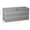 Garden Storage Box Gray 117 * 45 * 56 cm