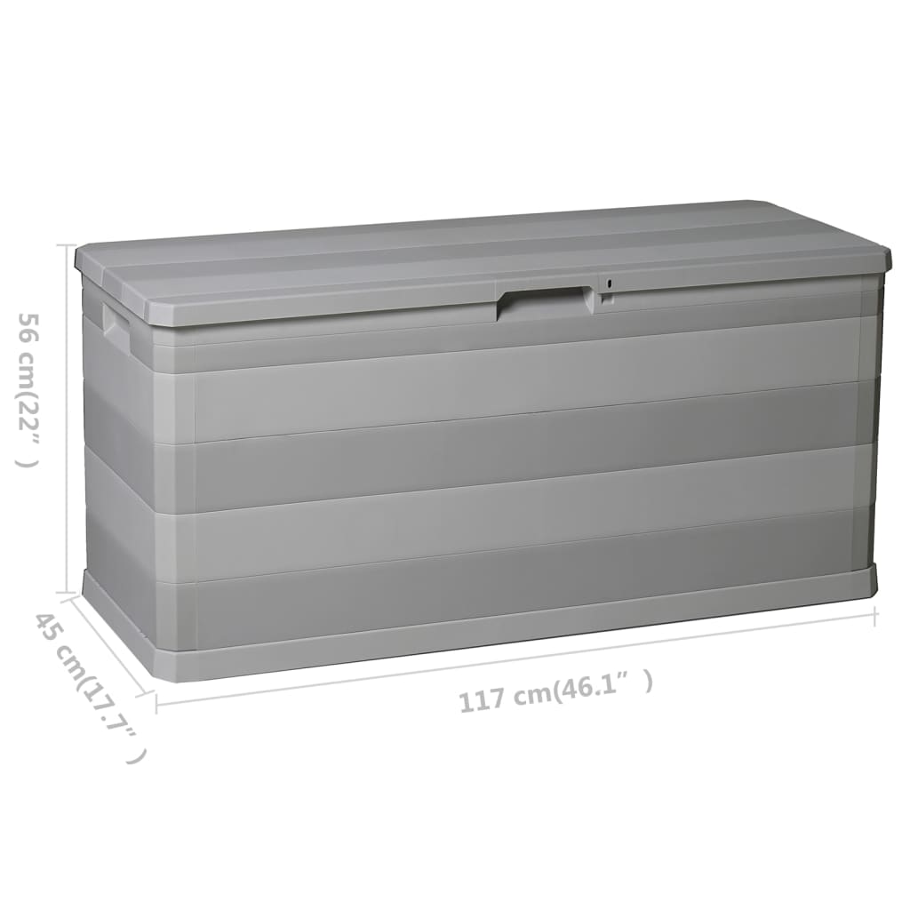 Garden Storage Box Gray 117 * 45 * 56 cm