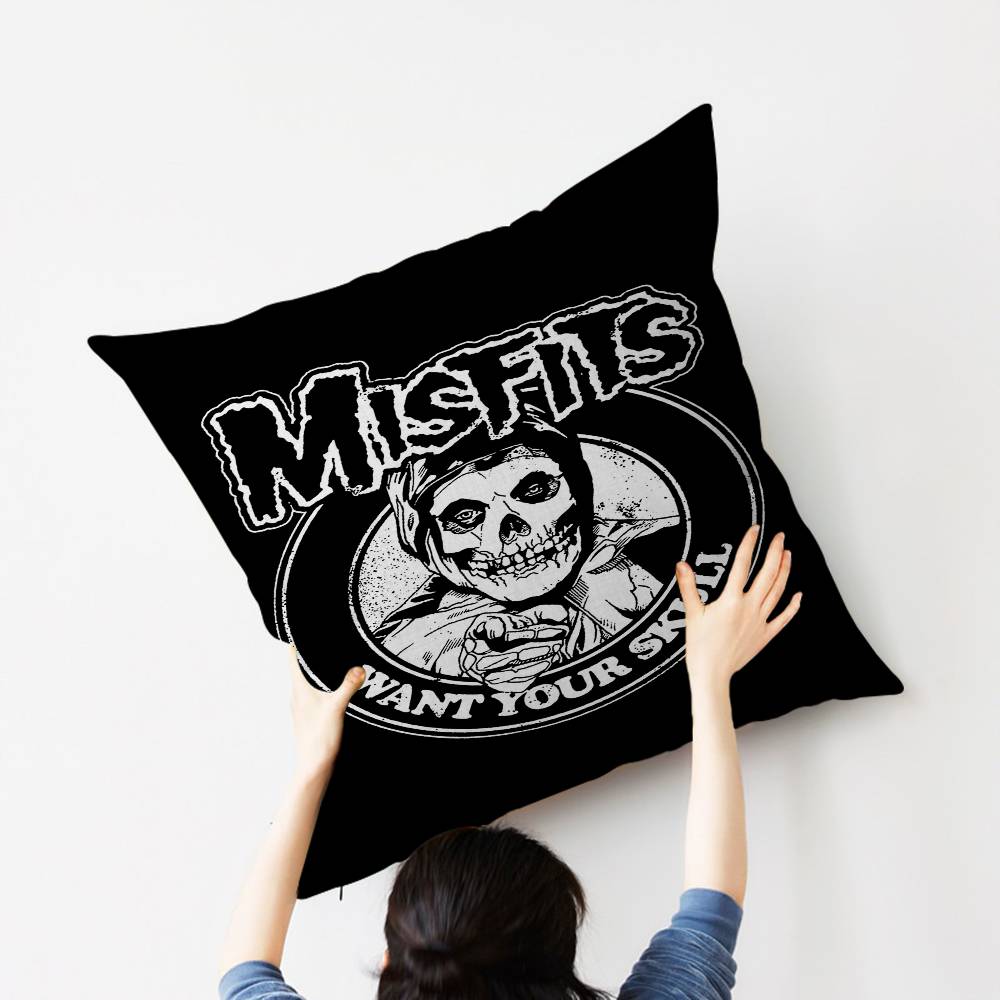 M-Misfits Band Personalized Pillow Dust Cover Bedroom Kids Party Decoration Pillowcase Birthday Children Gift