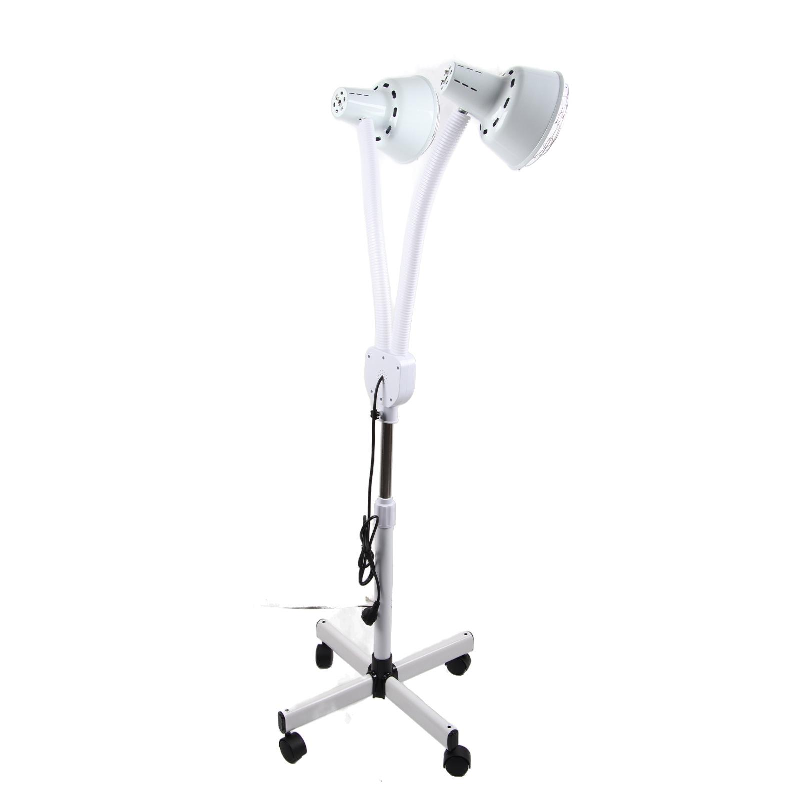 

Портативная двухголовая регулируемая температура напольного обогревателя терапевтическая лампа для домашнего салона красоты EU Plug EU Plug