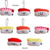 Authentic Salmon And Sweet Shrimp Sushi Plush Pendant Pin Cute And Funny Cartoon Food Hanging Decoration Gift Sushi Pendant)
