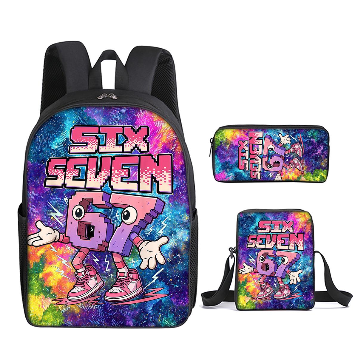 Intemporel Unique Cool Fantaisie Espace Astronaute Motif 3D 3 pièces/Ensemble pupille Cartables Quotidien Sac pour Ordinateur Portable Rucksack Sac à Lunch Trousse à Crayons