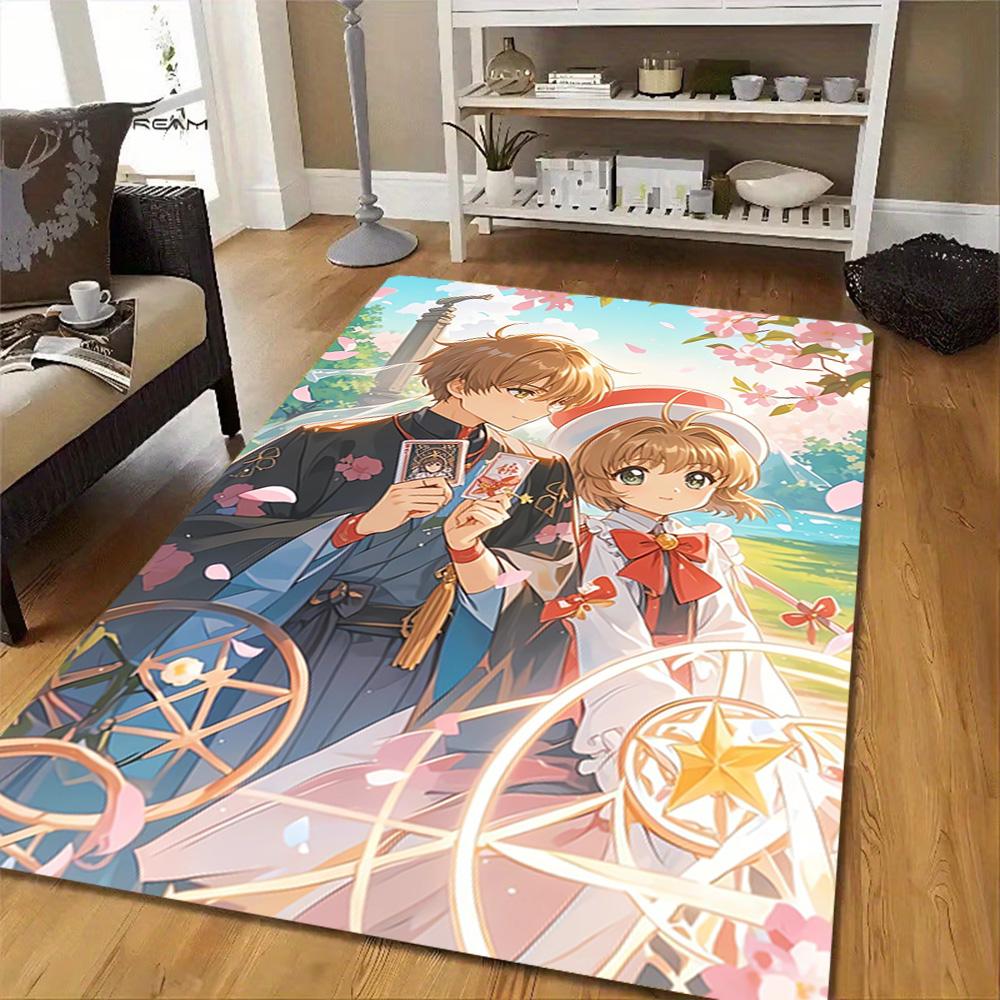 Cherry Blossom Festival Dress Decoration,Carpet,Living Room,Bedroom, Non-slip,Square rug