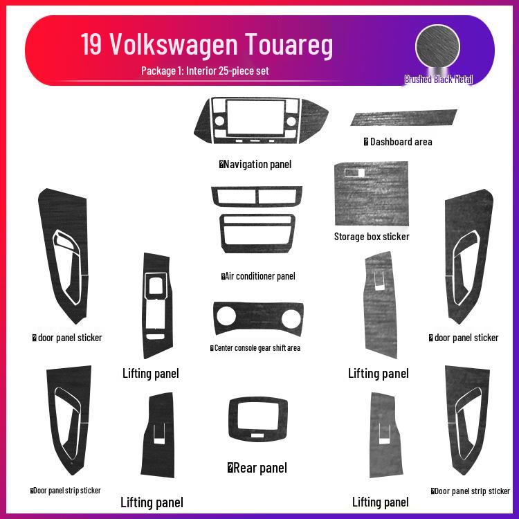Volkswagen T-Cross Center Console Anti-Kick, Anti-Scratch Protective Film