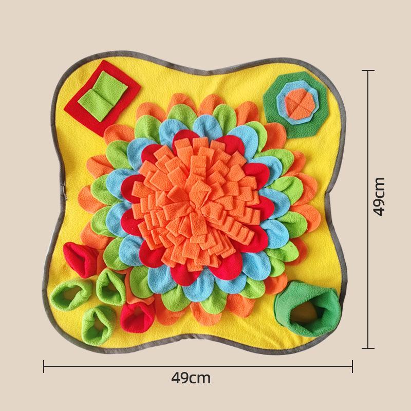 Pet Snuffle Mat: Dog & Cat Boredom Buster, Sniffing Toy, Energy Exertion, Slow Feeder, Enrichment Mat.