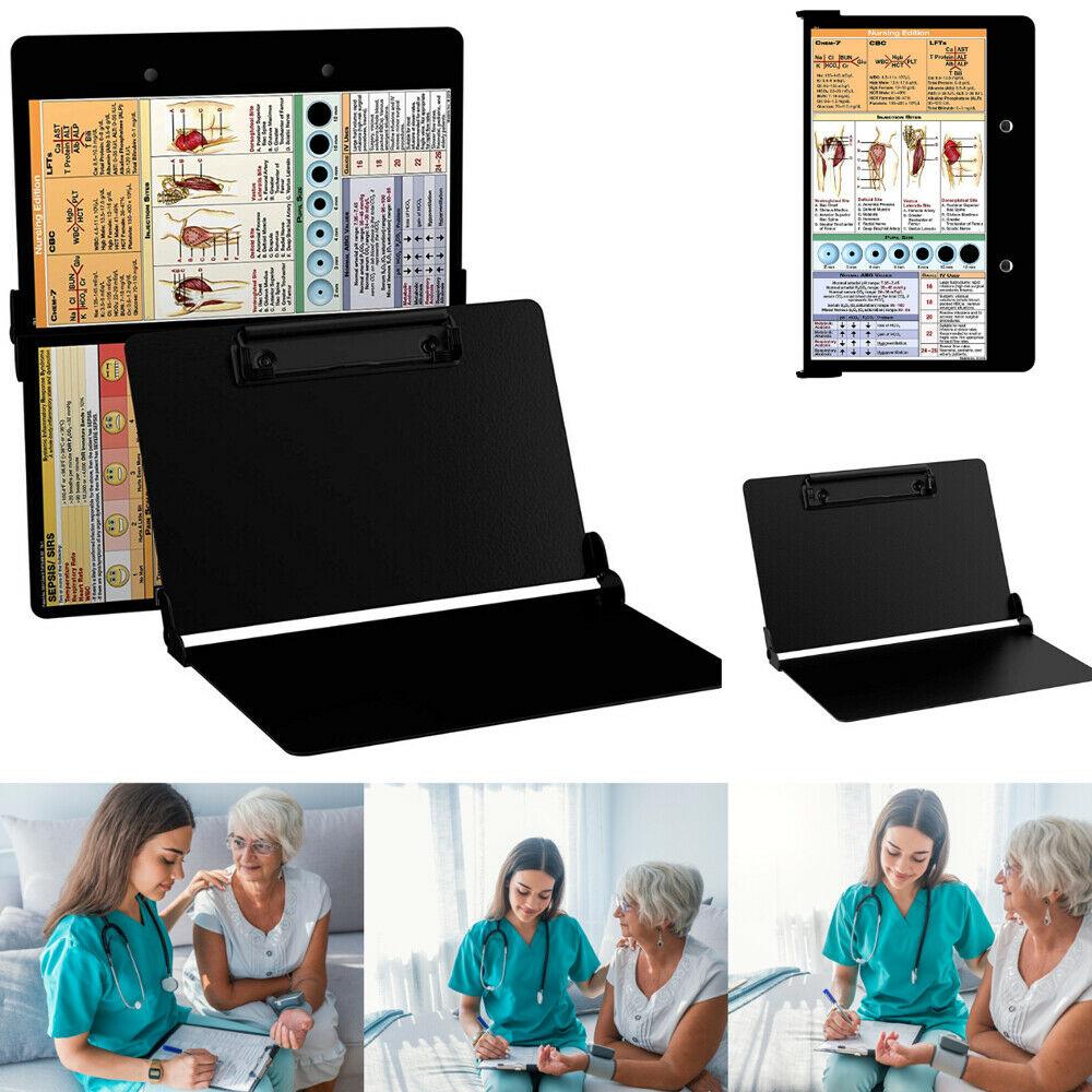 New Style Clipboard Nursing Edition Aluminium Alloy Folding Nursing Clipboard With Quick Reference Sheet Writing Pad