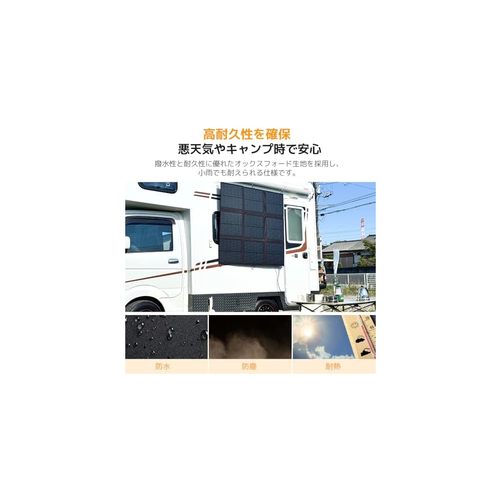 LVYUAN CSSB-200W-LV 200W Portable Solar Panel Lightweight IP64 Waterproof Solar Charger for Camping Outdoor Vehicle