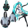 Stylish Hatsune Miku Vocaloid Zipper Hoodie With Soft Material For Everyday Wear