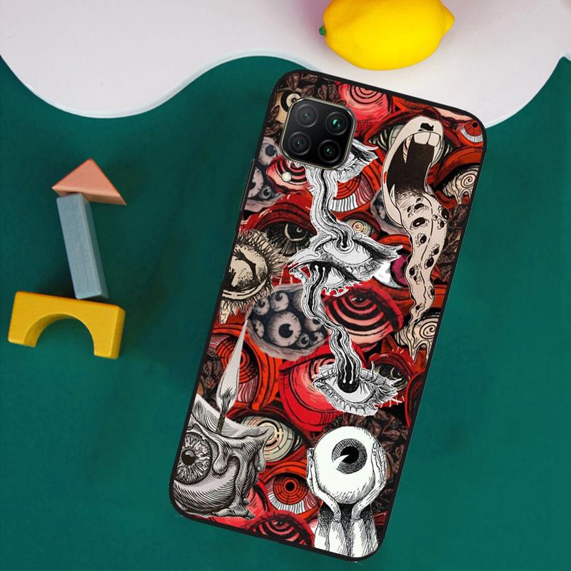 Scary Face Eyes For Huawei Nova 8i 3i 7i 11i 12i 9 10 SE Y73 Y90 Y70 Y72 Y61 Y91 P30 P40 Lite P60 Pro Case