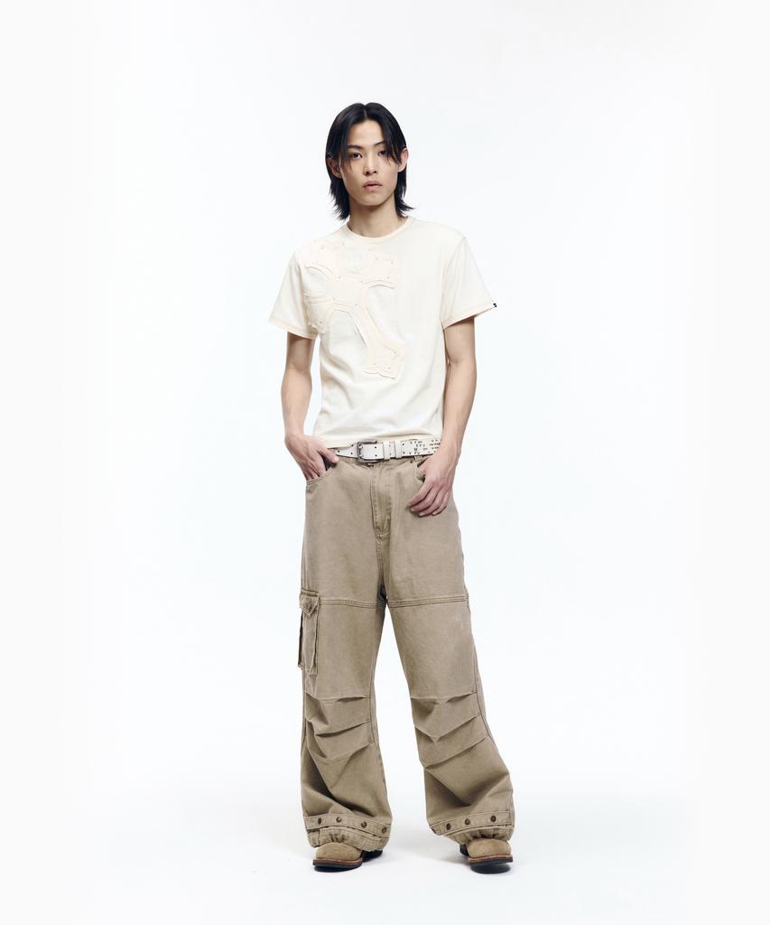 AAKAM Big Patch Cros2 Half Top (Butter)