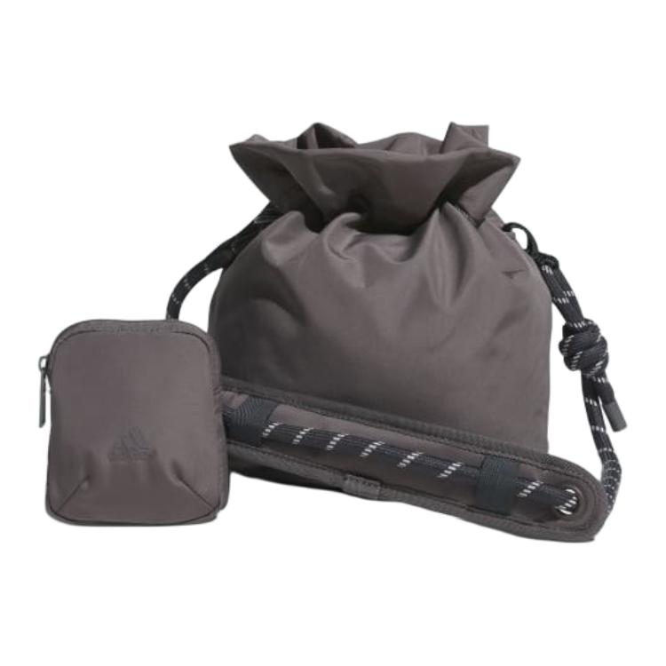 Adidas Polyester Crossbody Bag, Shoulder Bag Small Unisex Charcoal IT2033
