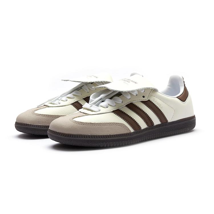 Adidas Originals Samba Slip Resistant Abrasion Resistant Low top Skateboard Shoes Unisex Beige Brown IG1024(Team15-)