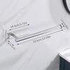 Vintage Style No-Punch Stainless Steel Toilet Paper Holder and Storage Rack.