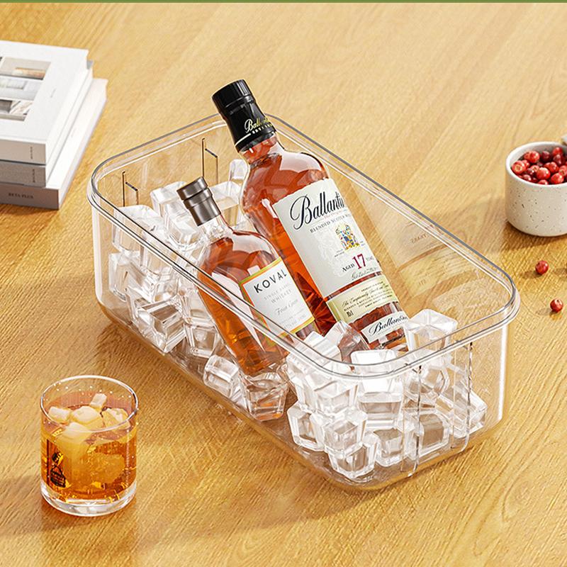 32/64 Grids Press Type Ice Cube Tray With Lid And Storage Box Ice Cube Maker Mold For Home Use Reusable Ice Cube Mold For Cockta