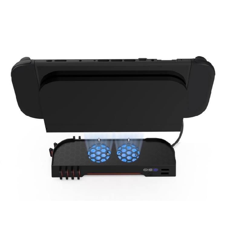 Gaming Accessories for NS2 Cooling Stand with Cooling Fan Light and Card Slot Game Console Dock Base Bracket