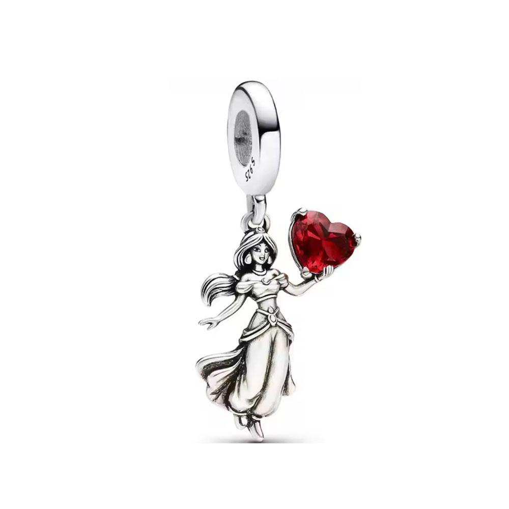 Fashionable 925 Silver Cartoon Beads Compatible with European Bracelet Koala Rabbit Mouse Princess Anime Beads DIY Jewelry Gift