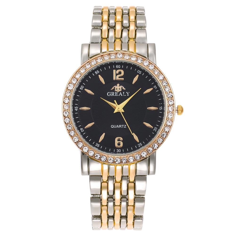 New Fashion Women Watches Casual Men Wristwatch Rhinestone Ladies Quartz Watch Stainless Steel Relogio Feminino Lady Clock Hours