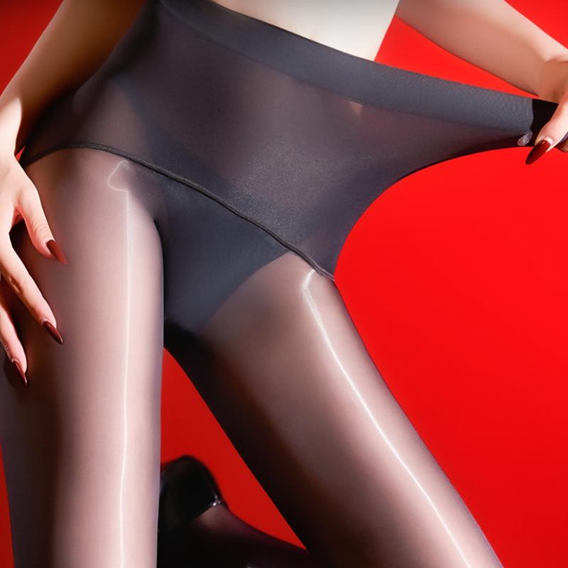 Women 3D 1000 Pin High Density Seamless Pantyhose Oil Shiny Elastic Tights Yoga Shaping Maid Stocking Slim Leggings Plus Size