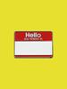 Pindex Hello Name Tag Pin Badge