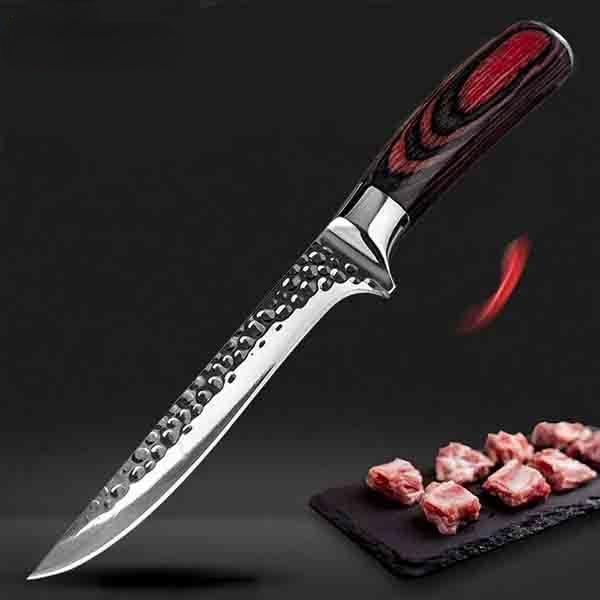 Slaughter Fish Fillet Boning Knife Meat Cutting Knives Tool Kitchen Stainless Steel Slicing Tool