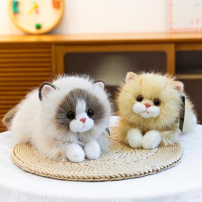 Gemütliche Katzen-Plüschpuppe - Niedliches Begleitkissen & Beruhigendes Geschenk für Mädchen